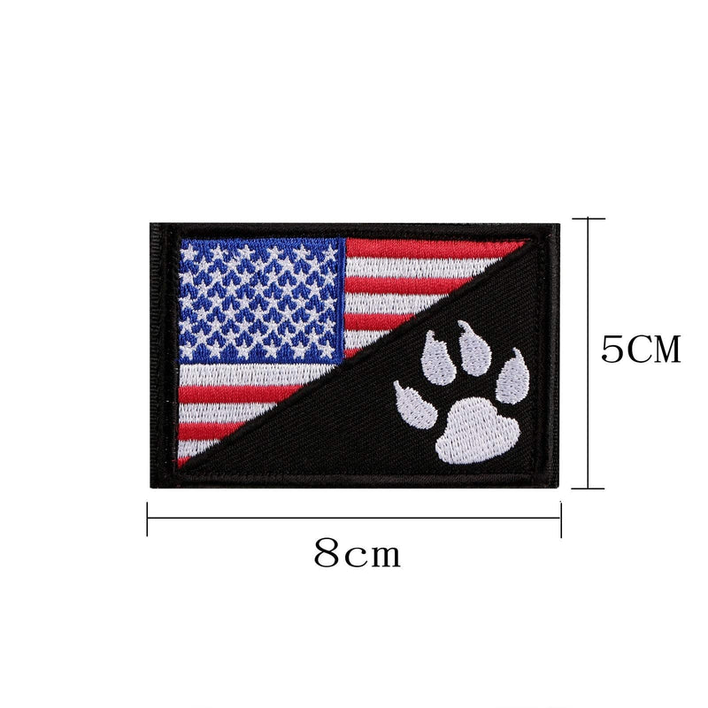 [Australia] - Vevins Service Dog Vest Patch - K9 in Training Hook and Loop Tag - Embroidered Morale Patches for Tactiacl Dog Harness Backpack B 