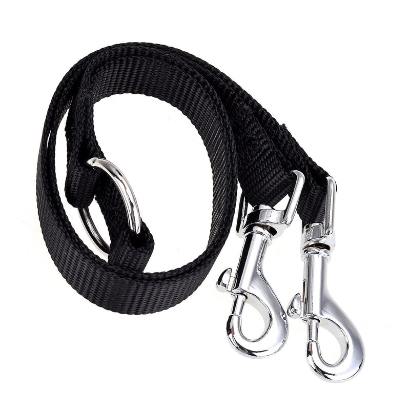 Dog Lead Double Lead for 2 Dogs, Dog Lead Double Lead for Small Dogs, Pet Trainer Lead No Tangle Double Dog Double Splitter Lead Walking Trainer Lead for Two Dogs (Black) - PawsPlanet Australia