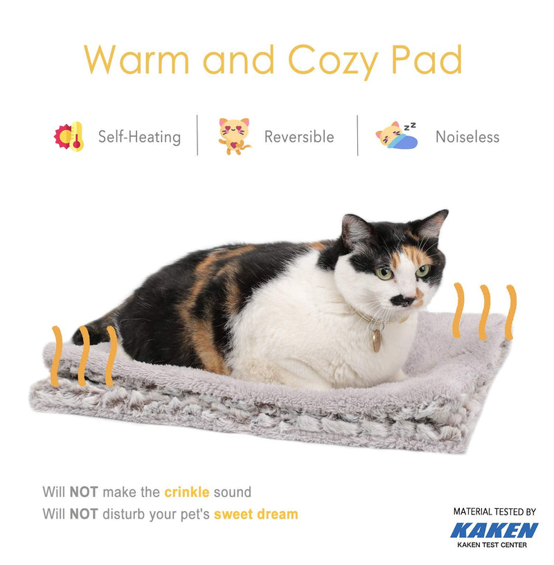 Self Heating Cat Pad Self Warming Cat Dog Bed 27.5" x 18.5" Thermal Cat Mat for Outdoor and Indoor Pets - PawsPlanet Australia