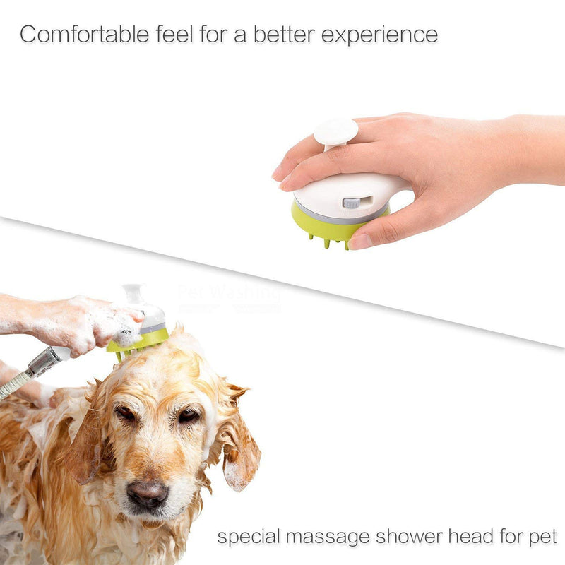 YXFZCYYGUI Pet Scrubber and Dog Shower Sprayer Attachment Set for Pet BathingPet Bath Tool Comfortable Massager Shower Tool Cleaning Bath Sprayers Dog Brush Pet Purifier Hose Adapters - PawsPlanet Australia