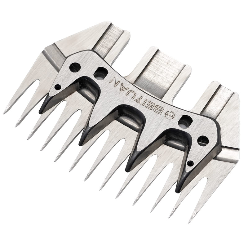 Sheep Blades Shears Kit, Sheep Shearing Combs and Cutters - Metal Sheep Shearing Clippers for Sheep Shears Electric Clippers (Straight) Straight - PawsPlanet Australia