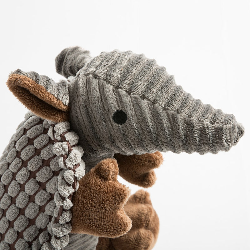 [Australia] - Hollypet Squeaky Armadillo Pet Plush Dog Chew Toy 