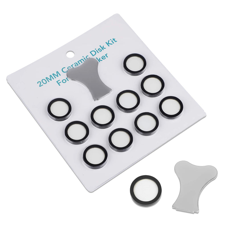 Mxmoonant 10Pcs Transducer Discs 20mm/0.78inch Ultrasonic Mist Maker and Electric Fireplace Accessories, Rubber Protected - PawsPlanet Australia