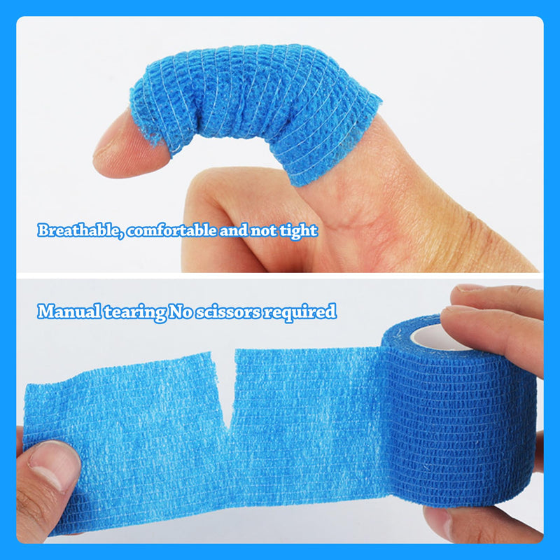 Self-adhesive bandage 12 rolls x 10 cm x 4.5 m air permeability bandage self-adhesive for first aid sports injuries wrist sprains protection for dogs self-adhesive bandage - PawsPlanet Australia