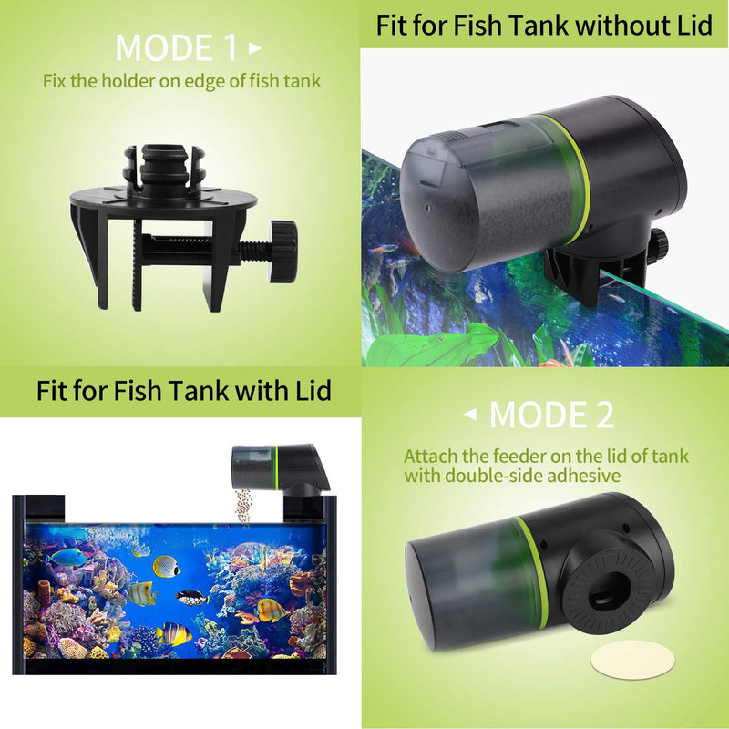 Ycozy Automatic Fish Feeder Rechargeable with USB Cable Moisture-Proof Intelligent Electric Fish/Turtle Feeder for Aquarium & Fish Tank Intelligent Timer Fish Food Dispenser for Vacation | Navi-EV - PawsPlanet Australia