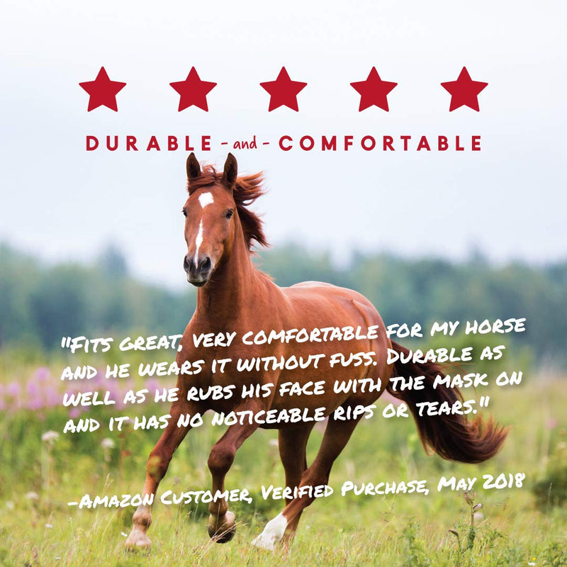 Pro-Force Equine Fly Mask | Horse Fly Mask with UV Protection | Adjustable Fit for Comfort | Without Ears 1 Pack - PawsPlanet Australia
