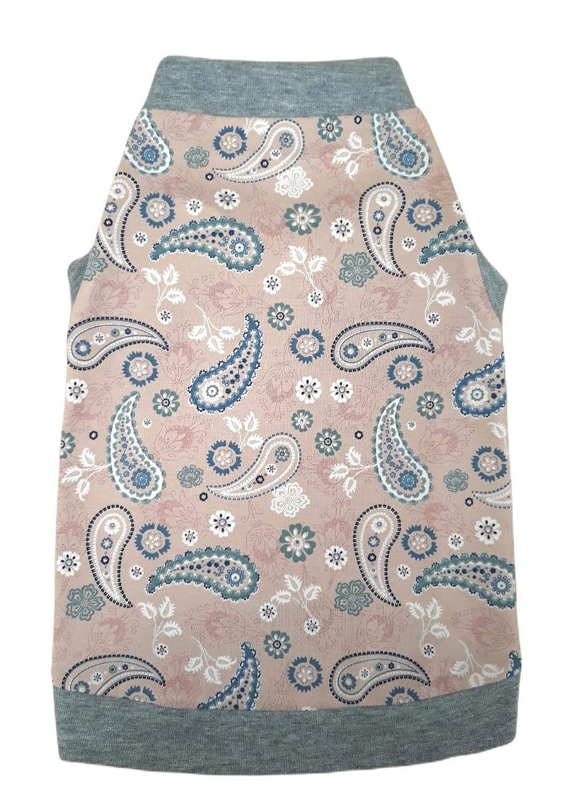 Kotomoda Cat's T-shirt Pink Paisley for Sphynx and naked cats (L) L - PawsPlanet Australia