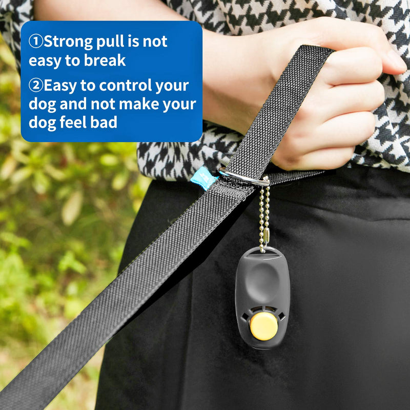 BAAPET 15 ft 20 ft 30 ft 50 ft 100 ft Long Dog Training Leash for Dog Training, Play, Camping, or Backyard Lead with Training Clickers for Small, Medium and Large Dogs or Cats 15 Feet Black - PawsPlanet Australia