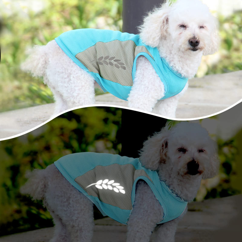 Runmeihe Dog Cooling Vest, Safe Dog Coat with Reflective Strip, Breathable Mesh Dog Clothes for Summer, Light Weight Cooling Dog Jacket (M) M - PawsPlanet Australia