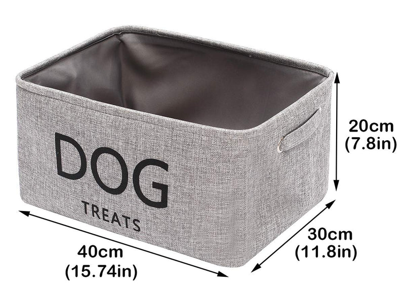 Morezi Canvas storage basket bin chest organizer - perfect for organizing pet dog food and treats with plastic package - PawsPlanet Australia