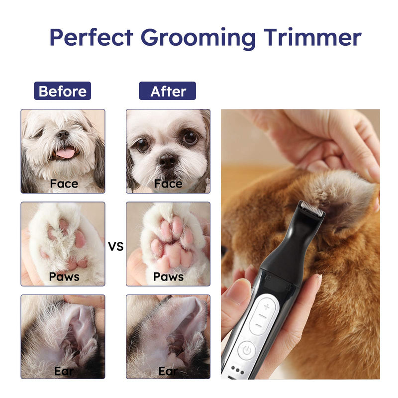 PetsBark 2in1 Dog Nail Grinder and Grooming Clippers,Professional Pet Nail Trimmer,Noiseless Rechargeable Large Clipper--2CM - PawsPlanet Australia