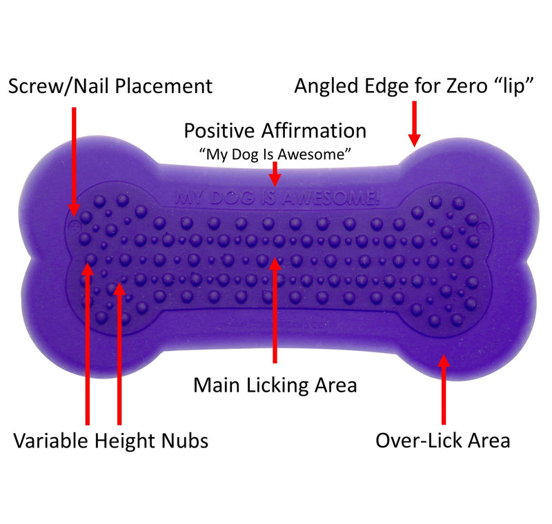 [Australia] - Perfect Curve The Original Lick Lick Pad, Dog Distraction Device Small, Purple, 1 Pack 