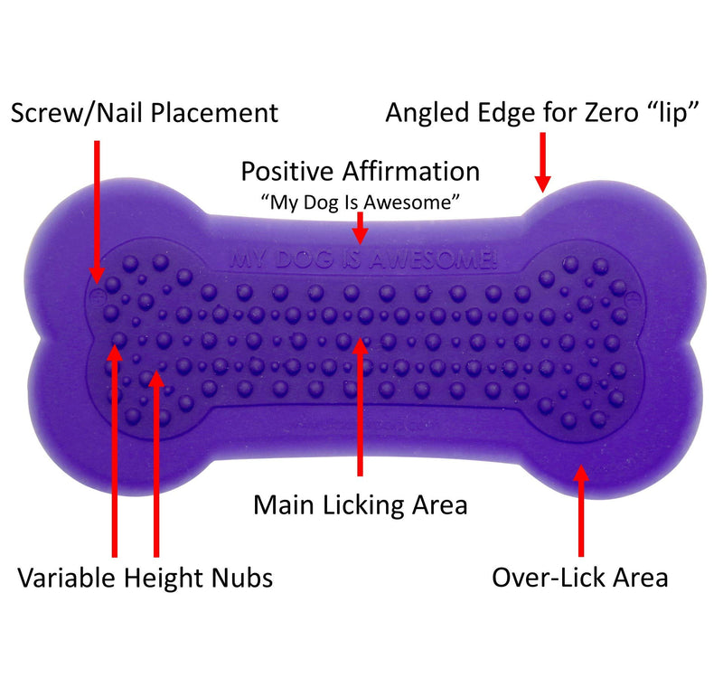 [Australia] - Perfect Curve The Original Lick Lick Pad, Dog Distraction Device Small, Purple, 2 Pack 