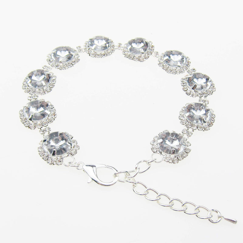 [Australia] - Alfie Pet - Hazel 2-Piece Set Pet Rhinestone Necklace Small Blue & White 