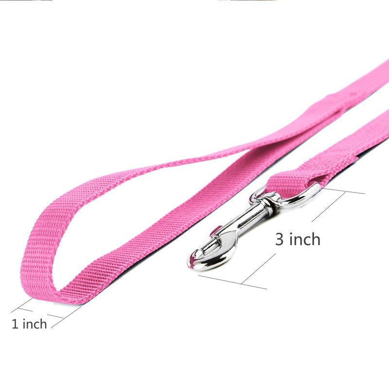 jackpet 6ft 10ft 30ft Black Long Line Training Dog Leash,for Large,Medium and Small Dogs,Long Dog Lead,for Training,Backyard,Camping,or Play,Great for Parks and Fetch (6FT, Pink) - PawsPlanet Australia