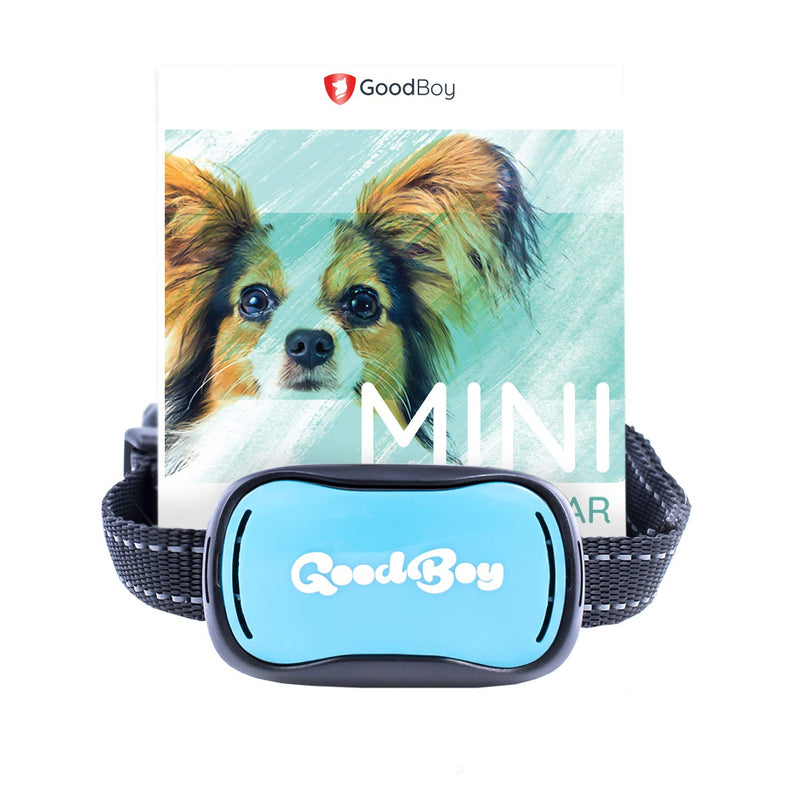 GoodBoy Small Dog Bark Collar Rechargeable And Weatherproof Vibrating Bark Deterrent for Small And Medium Dogs 3+kg (Blue) - PawsPlanet Australia
