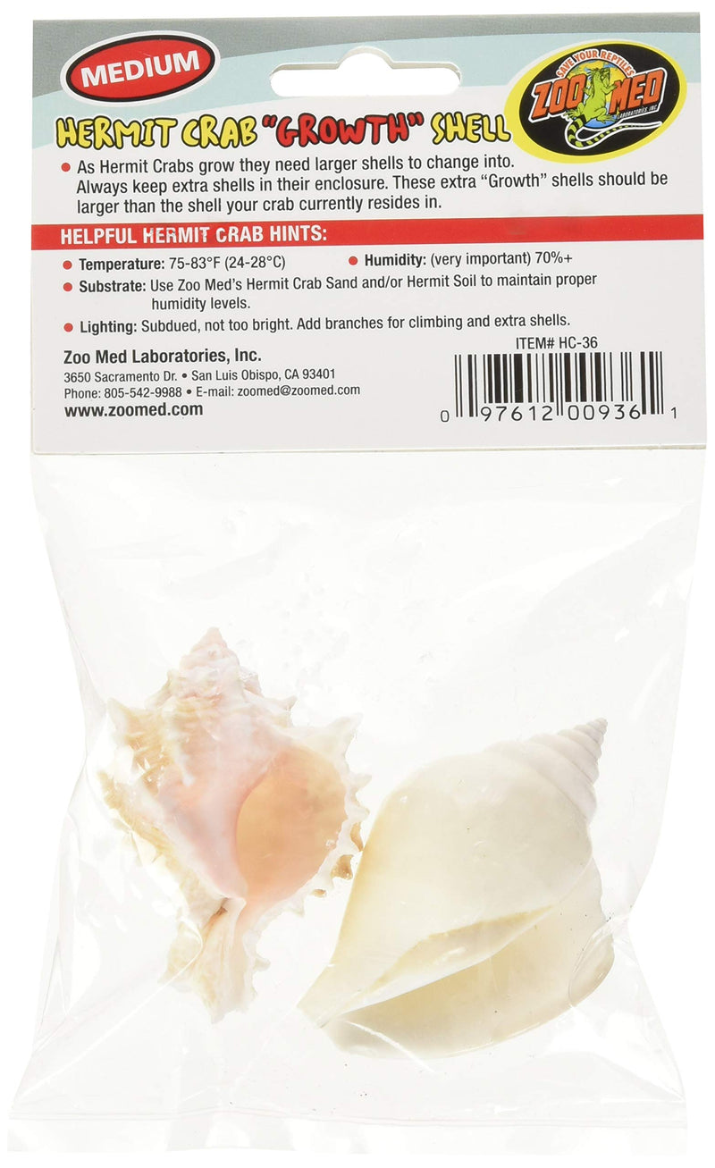 Zoo Med Hermit Crab Growth Shell, Medium, 2-Pack - PawsPlanet Australia