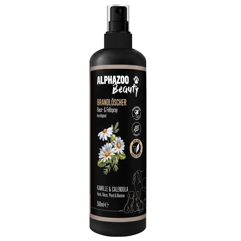 alphazoo fire extinguisher anti-itch spray for dogs, cats and horses 500 ml I natural fur care spray against itchy skin I skin care for mites 500 ml - PawsPlanet Australia