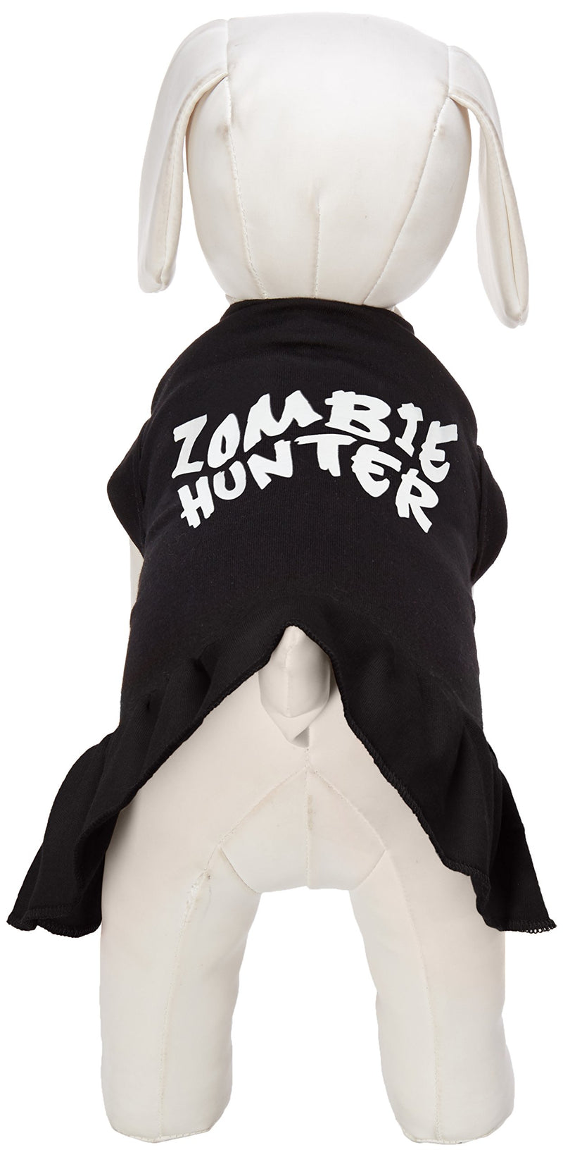 [Australia] - Mirage Pet Products 57-54 SMBK Black Zombie Hunter Screen Print Dress, Small 