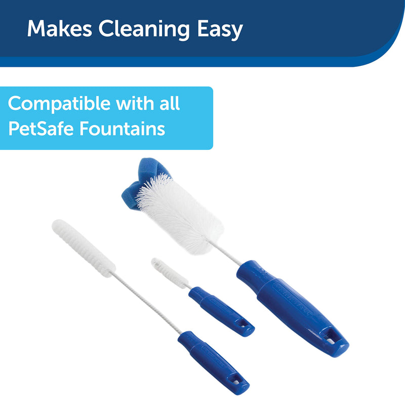 PetSafe Drinkwell Dog and Cat Water Fountain Cleaning Kit, 3 Brushes, Clean Drinkwell Pet Fountains and Fountain Pumps - PawsPlanet Australia