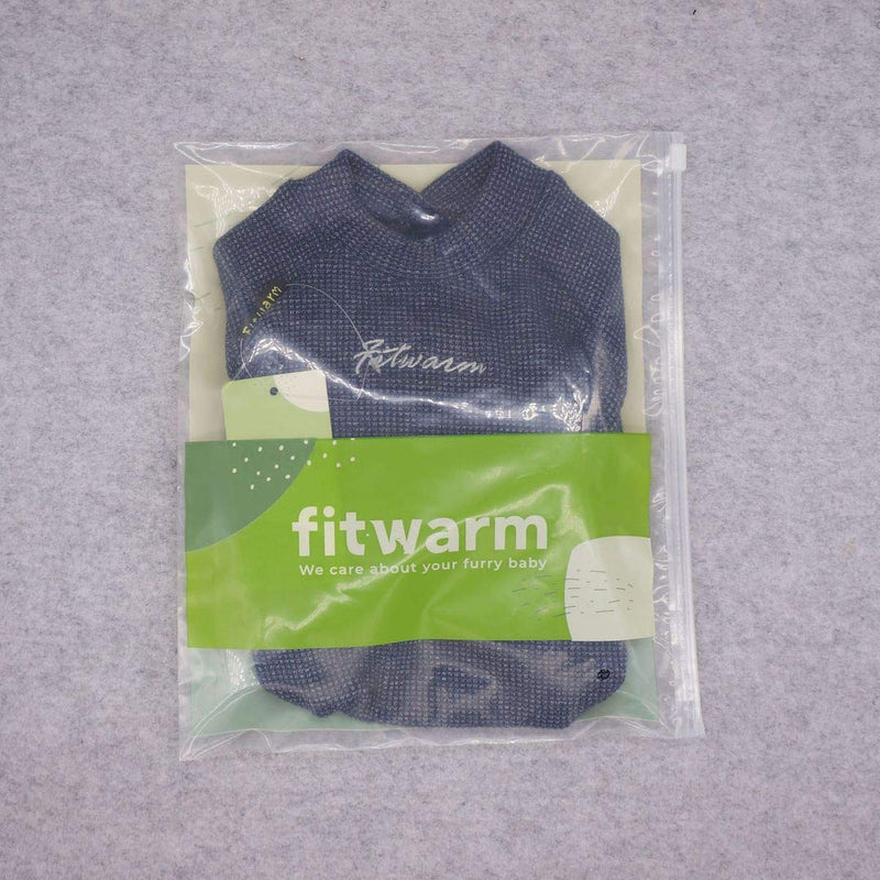 Fitwarm Basics 100% Cotton Lightweight Waffle Knit V-Neck Pet Clothes Dog Jumpsuits Pajamas Onesies Cat Outfits XS Blue - PawsPlanet Australia