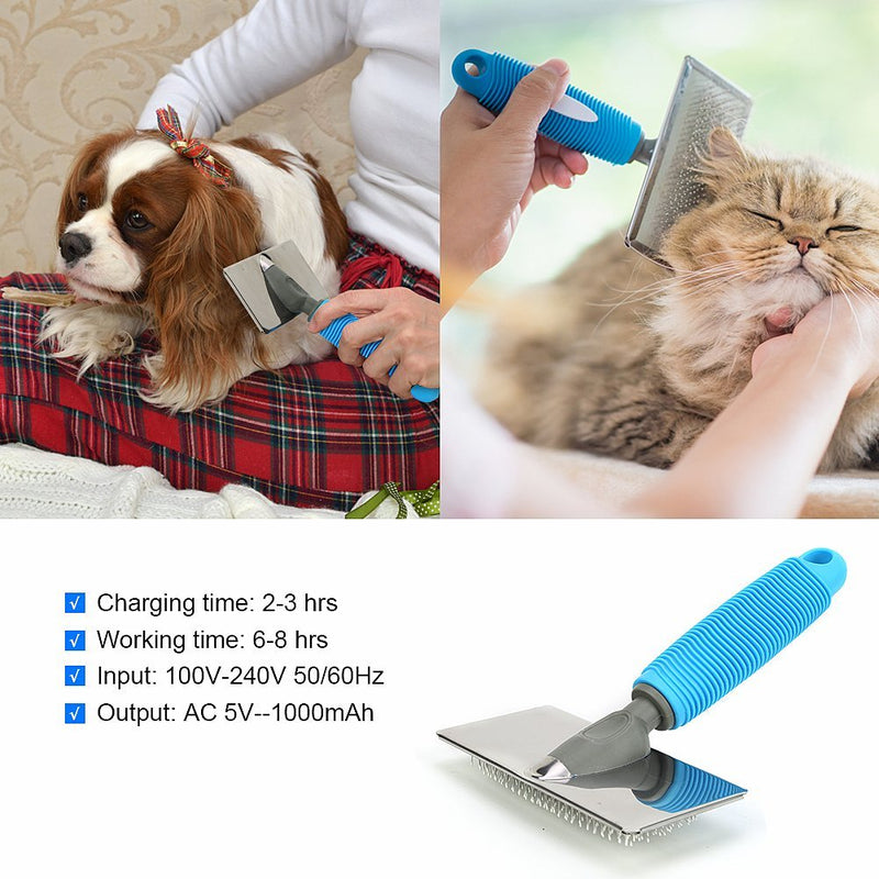 [Australia] - Ceenwes Pet Clippers (Upgrade Version) Low Noise Professional Dog Clippers Rechargeable Cordless Pet Clipper Trimmers Pet Hair Grooming Kit with Slicker Brush for Cats Dogs and Other Animals 