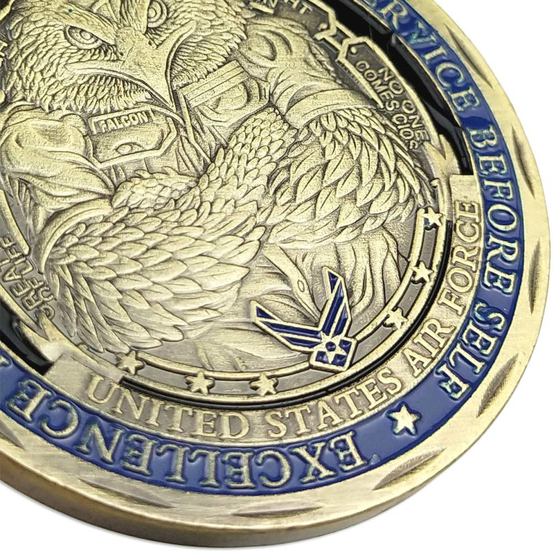 [Australia] - Air Force Military Challenge Coin USAF Core Values Veteran Airman Commemorative Coin 