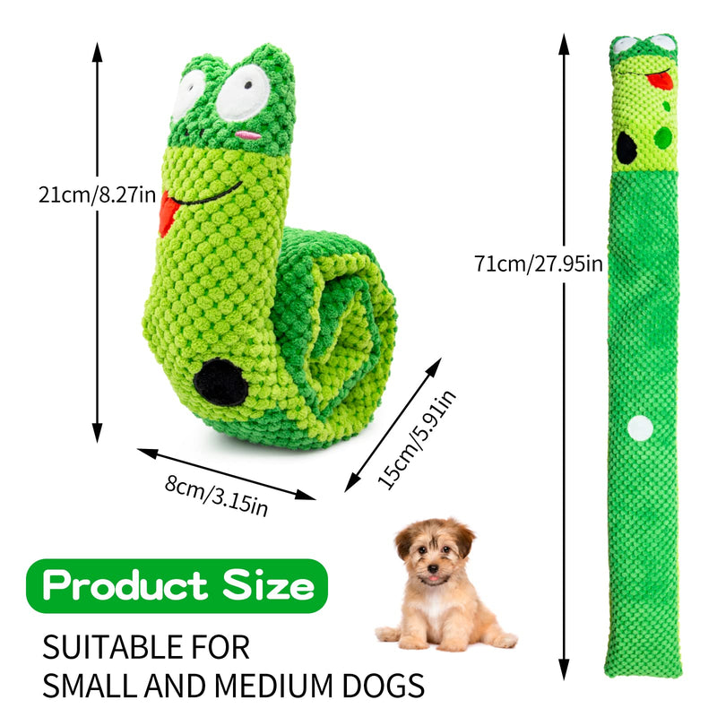 banpa Dog Squeaky Chew Toys for Boredom, Caterpillar Interactive Dog Toys for Puzzle & Natural Foraging Instinct Training, Dog Chew Toys Snuffle Toys for Small Medium Dogs Release Stress - PawsPlanet Australia