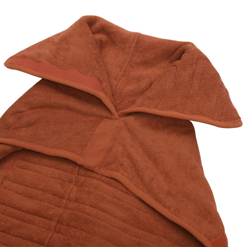 Morezi Pet towel microfibre dog bath robe anxiety relief jacket vest design keep calm wrap vest fit for dachshunds - Brown - XL X-Large(Back: 46-51cm) - PawsPlanet Australia