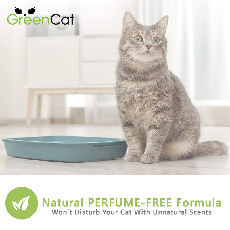 [Australia] - GreenCat Natural Cat Litter Odors Eliminator 1 Pack, 4 Bags (11.8oz. each) 