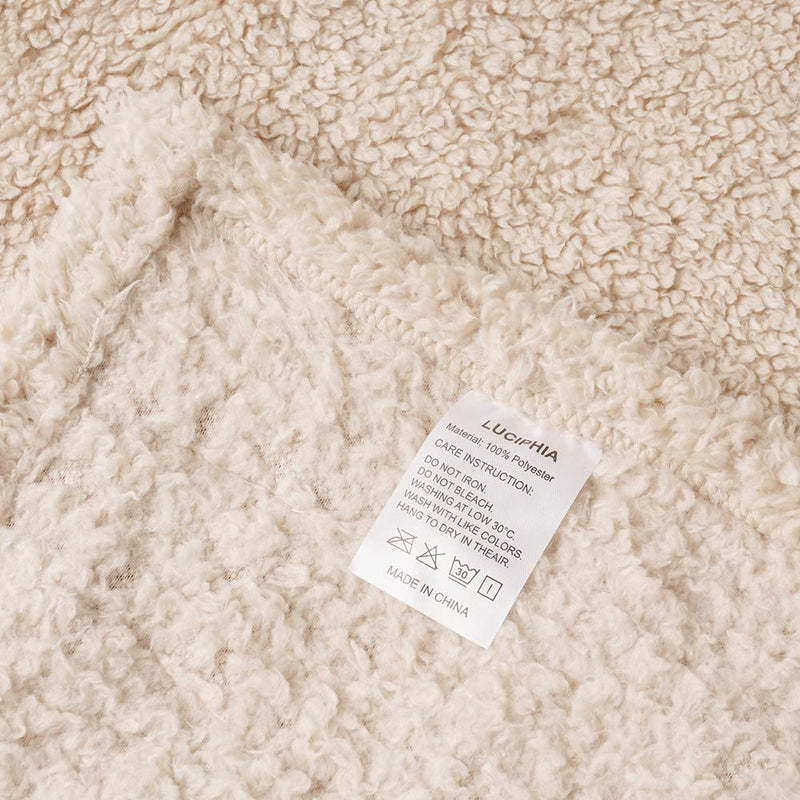 1 Pack 3 Blankets Fluffy Premium Fleece Pet Blanket Soft Sherpa Throw for Dog Puppy Cat Small(23*16") Beige - PawsPlanet Australia