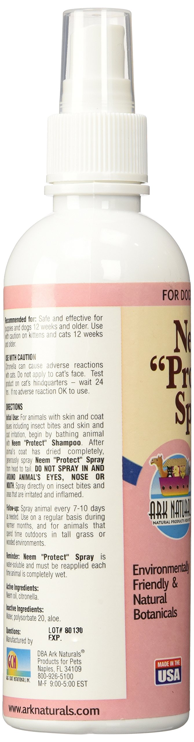 [Australia] - ARK NATURALS Neem Protect Spray for All Pets, 8-Ounce Pump Bottles (Pack of 3) 