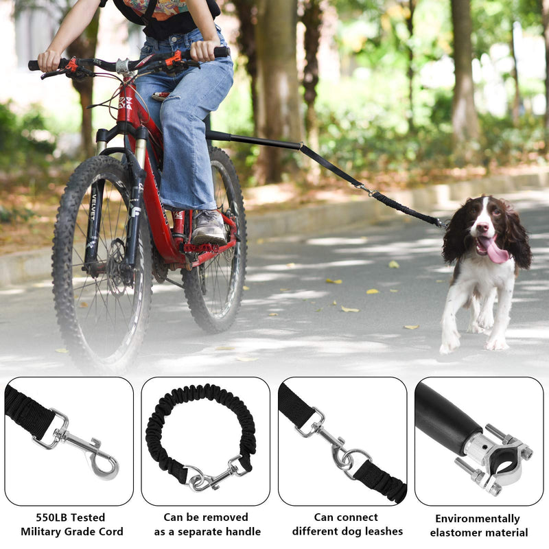 Dog Bike Leash Bike Dog Leash Dog Bike Leash Attachment Dog Leash for Bike Hands Free Dog Leash Bicycle Dog Leash for Large Middle Small Dogs Retractable Bicycle Dog Leash - PawsPlanet Australia