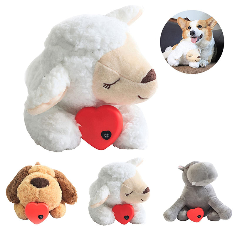 Puppy Toy with Heartbeat, Puppies Separation Anxiety Dog Toy Soft Plush Sleeping Buddy Behavioral Aid Toy Puppy Heart Beat Toy for Puppies Dog Pet (Dog) - PawsPlanet Australia