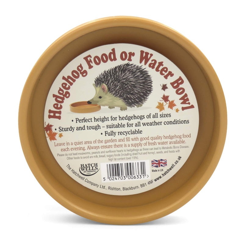 Hatchwell Hedgehog Bowl for Food or Water, 200 g, orange 1 - PawsPlanet Australia