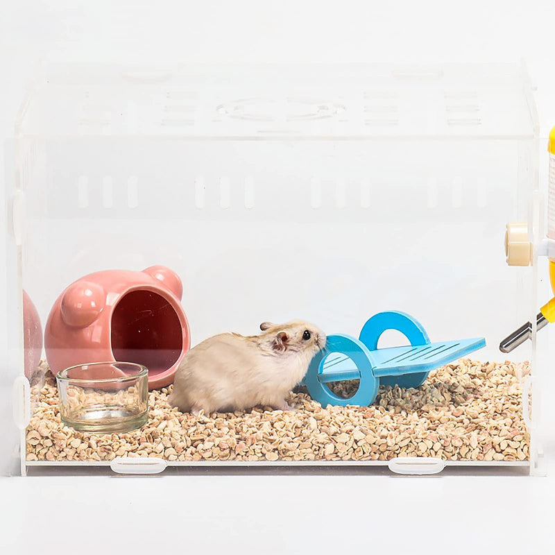 YHSKJCD 5 pieces hamster toys, DIY hamster accessories set, rocker swing house, rainbow bridge, hamster exercise toy for hamsters, rats, gerbils, small animals - PawsPlanet Australia