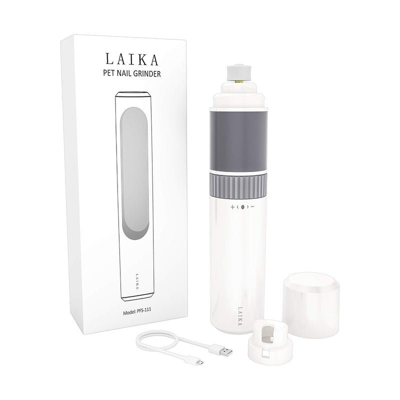 [Australia] - LAIKA Dog Nail Grinder and Clippers with 20h Working Time Quiet Professional Pet Nail Trimmer Stepless Speed Regulation Pet Nail Grinder Eelectric Nail File for Medium Small Dogs and Pets 