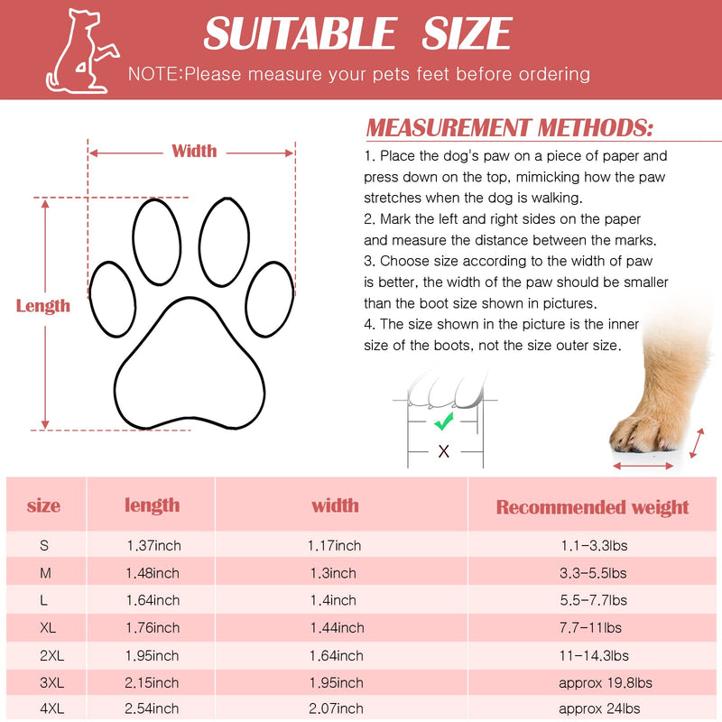 4 Sets Waterproof Dog Shoes Rain Snow Dog Booties Breathable Paw Protector Anti-Slip Dog Sock Shoes Soft Soled Dog Boots with Adjustable Drawstring for Dog Small - PawsPlanet Australia