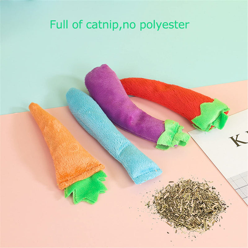 XINYANS 7Pcs Catnip Toys for Cats,Cat Toys with Catnip,Cat Chew Bite Toys for Indoor Cats Interactive,Includes 7 Different Cute Shapes Design Pet Toys - PawsPlanet Australia