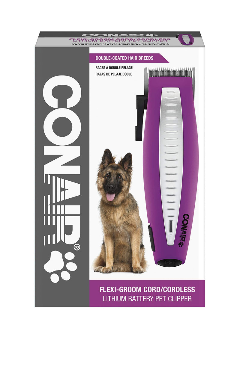 [Australia] - Conair Cord/Cordless Lithium Battery Clipper, Purple, Model Number: PS100TP 