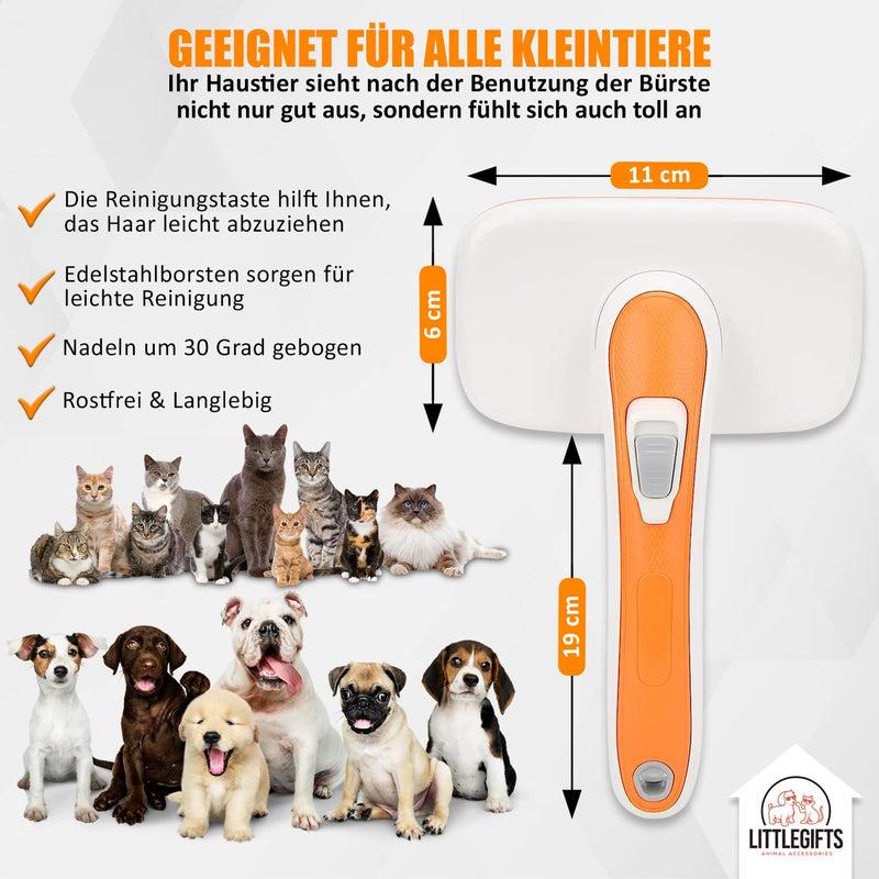 Little Gifts Cat Brush Dog Brush Long Hair Short Hair Animal Hair Remover Animal Hair Brush Cats Dogs Brush - PawsPlanet Australia