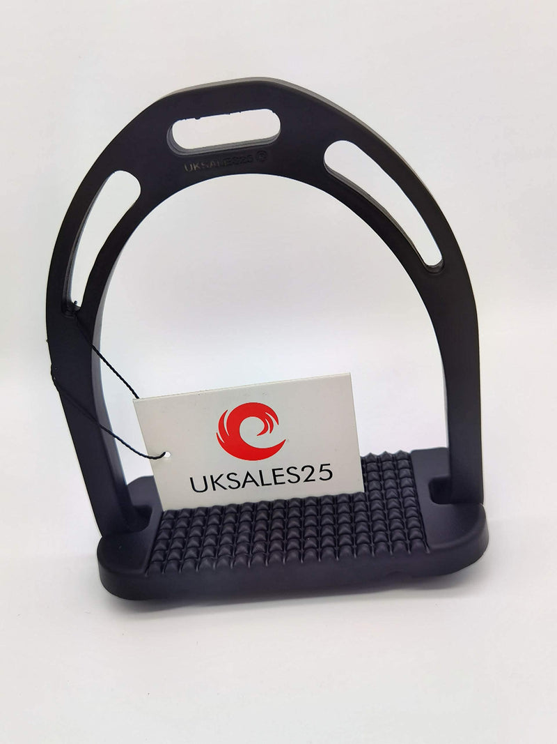 Aluminium Stirrups Ultra Light Weight & Rust free 4.75" / 12cm (UKSALES25®) (4.75 inches / 12 cm, BLACK) 4.75 inches / 12 cm - PawsPlanet Australia