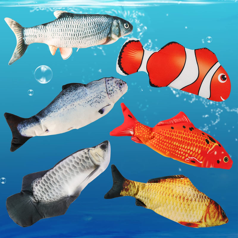 Flopping Fish Electric Moving Dog Fish Toy，Realistic Flopping Fish Rocking Dog Toy，Interactive Pet Toys for Dog Exercise，Small and Medium Dog Floppy Fish Animal Toy two fish - PawsPlanet Australia