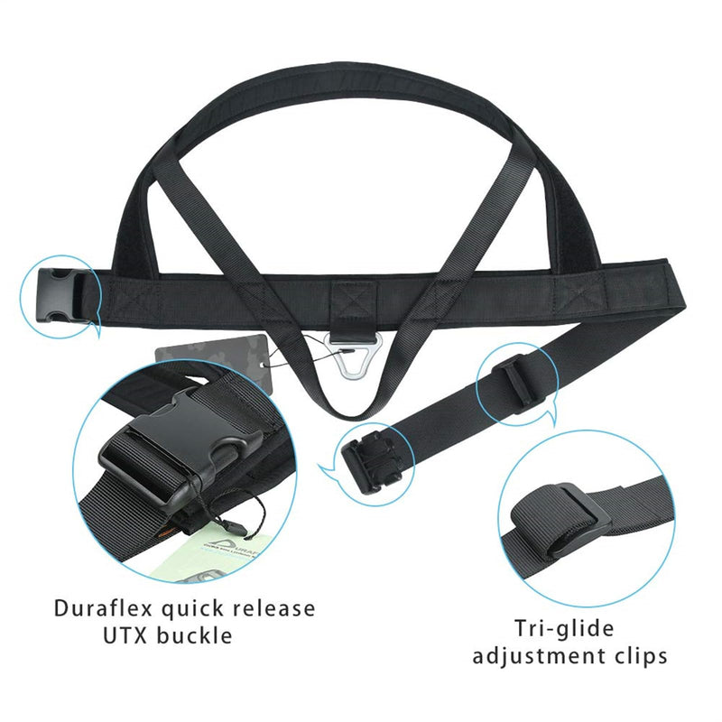 EXCELLENT ELITE SPANKER Tactical Dog Harness Vest Adjustable Nylon Pet Dog Harness for Small Medium Large Dogs (Black-XS) XS Black - PawsPlanet Australia