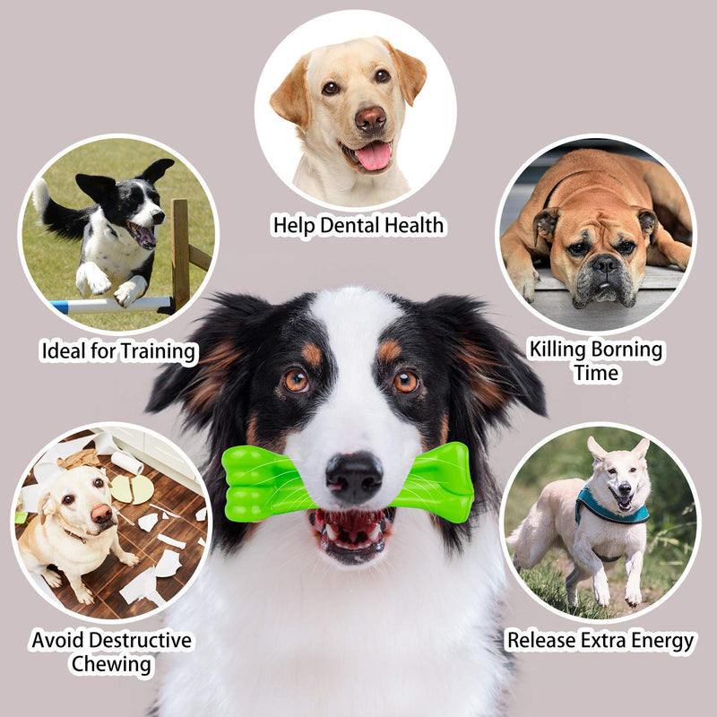 Auoinge Dog Chew toys for aggressive chewers, Indestructible Durable Puppy Training Treats Tough Non-toxic Nylon Dog Bones for Medium Large Dogs - PawsPlanet Australia