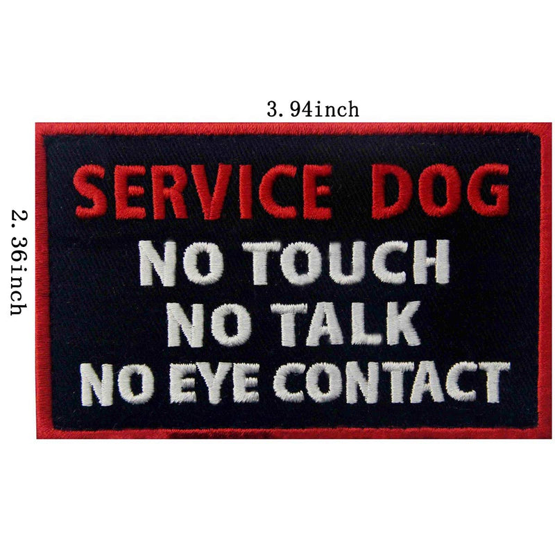 [Australia] - ODSP Service Dog Patches, in Training, Not All Disabilities are Visible, I'm Working Please Don't Pet Me, Working, No Touch No Talk No Eye Contact Embroidered Hook and Loop Patches 5 PCS 