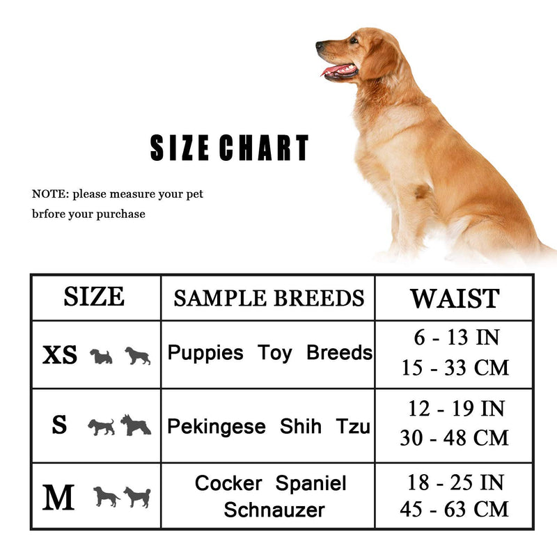 [Australia] - Pet Soft Male Pet Simple & Convenient Disposable Wrap Dog Diapers 12 Count/Small White 