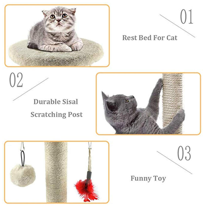 [Australia] - MXiiXM Cat Tree Tower, cat Climbing Frame Furniture Scratching Post for Kitty Climber House Cat Play Tower Activity Centre for Playing Relax and Sleep 