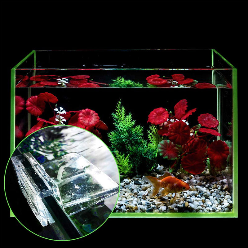 Chudian 10 Pieces Aquarium Cover Bracket, 6mm Fish Tank Clips Acrylic Aquarium Glass Cover Clip Transparent Fish Tank Lid Holder Support - PawsPlanet Australia