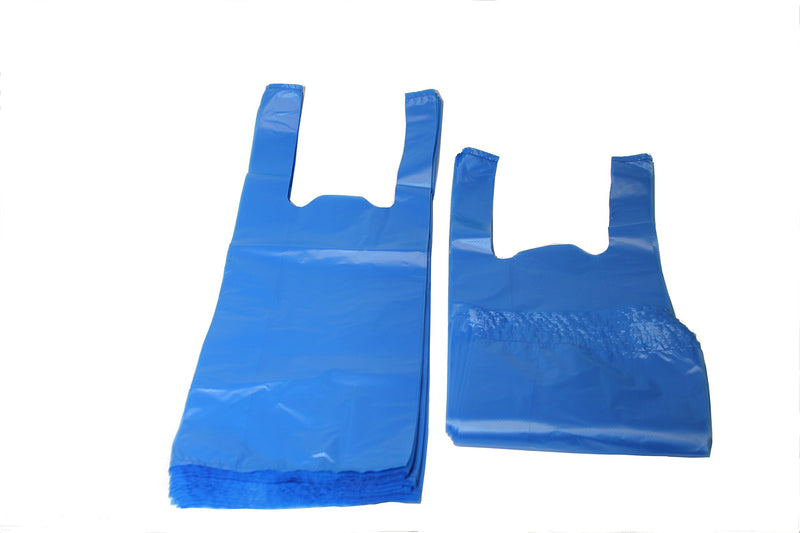 [Australia] - Originalpetbags Easy Open & Easy tie-Handle 15" Long, Strong Leak-Proof Poop Bags, Dog Waste Bags, Made in USA (not on Rolls) 200 Easy Open Bags Blue 